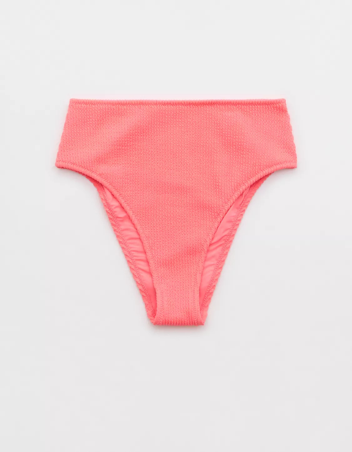 Aerie Crinkle High Cut Cheeky Bikini Bottom | Aerie