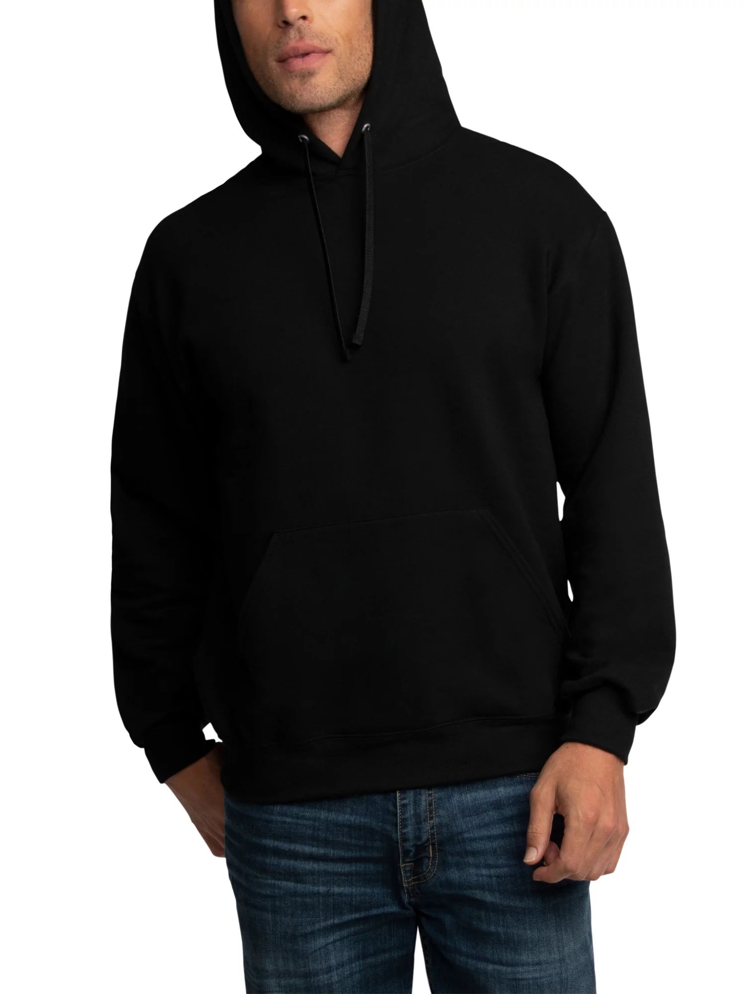 Fruit of the Loom Men's EverSoft Fleece Pullover Hoodie Sweatshirt, Up to Size 3XL | Walmart (US)