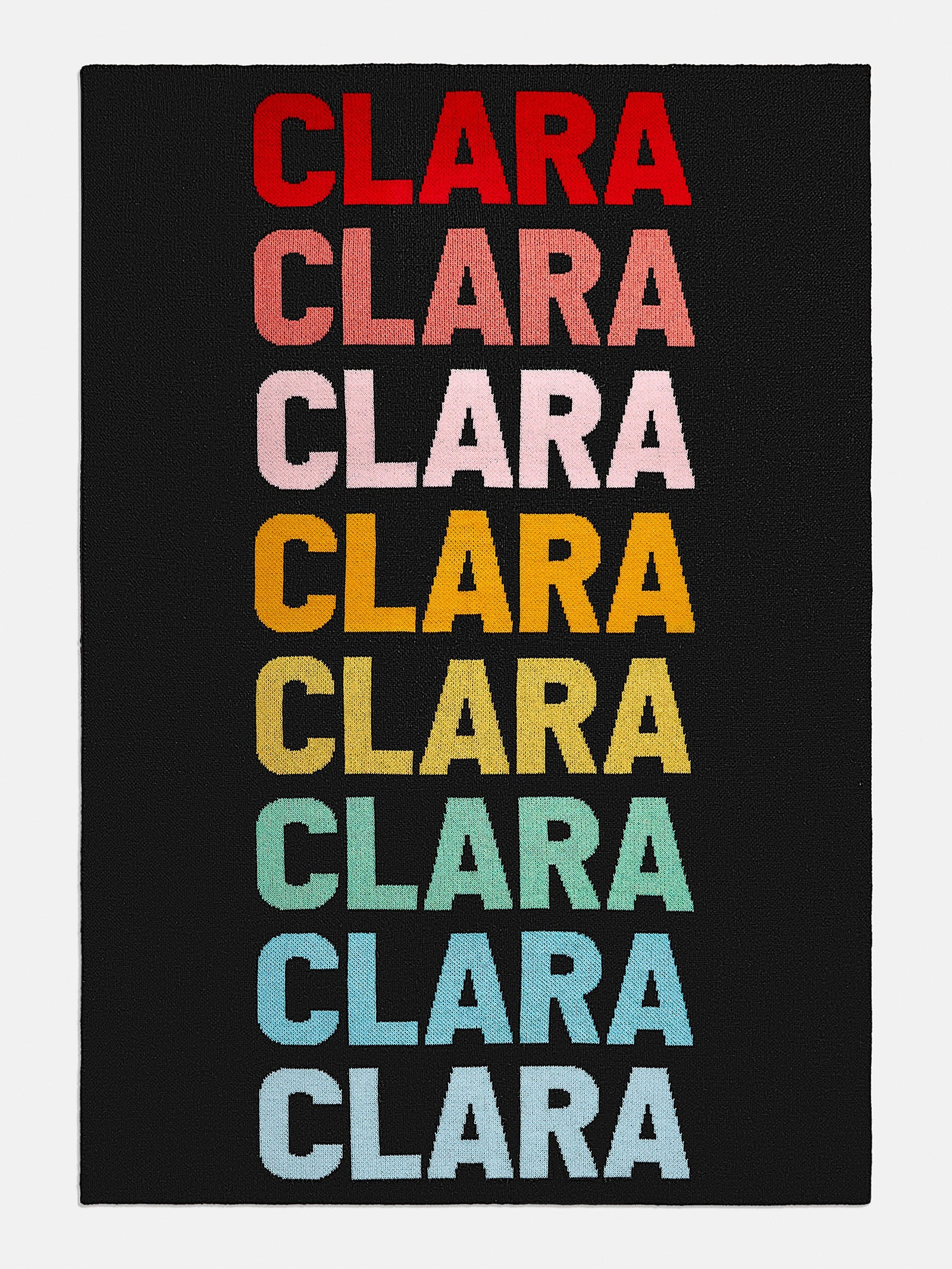 Ombre Name Blanket - Black/Multi | BaubleBar (US)