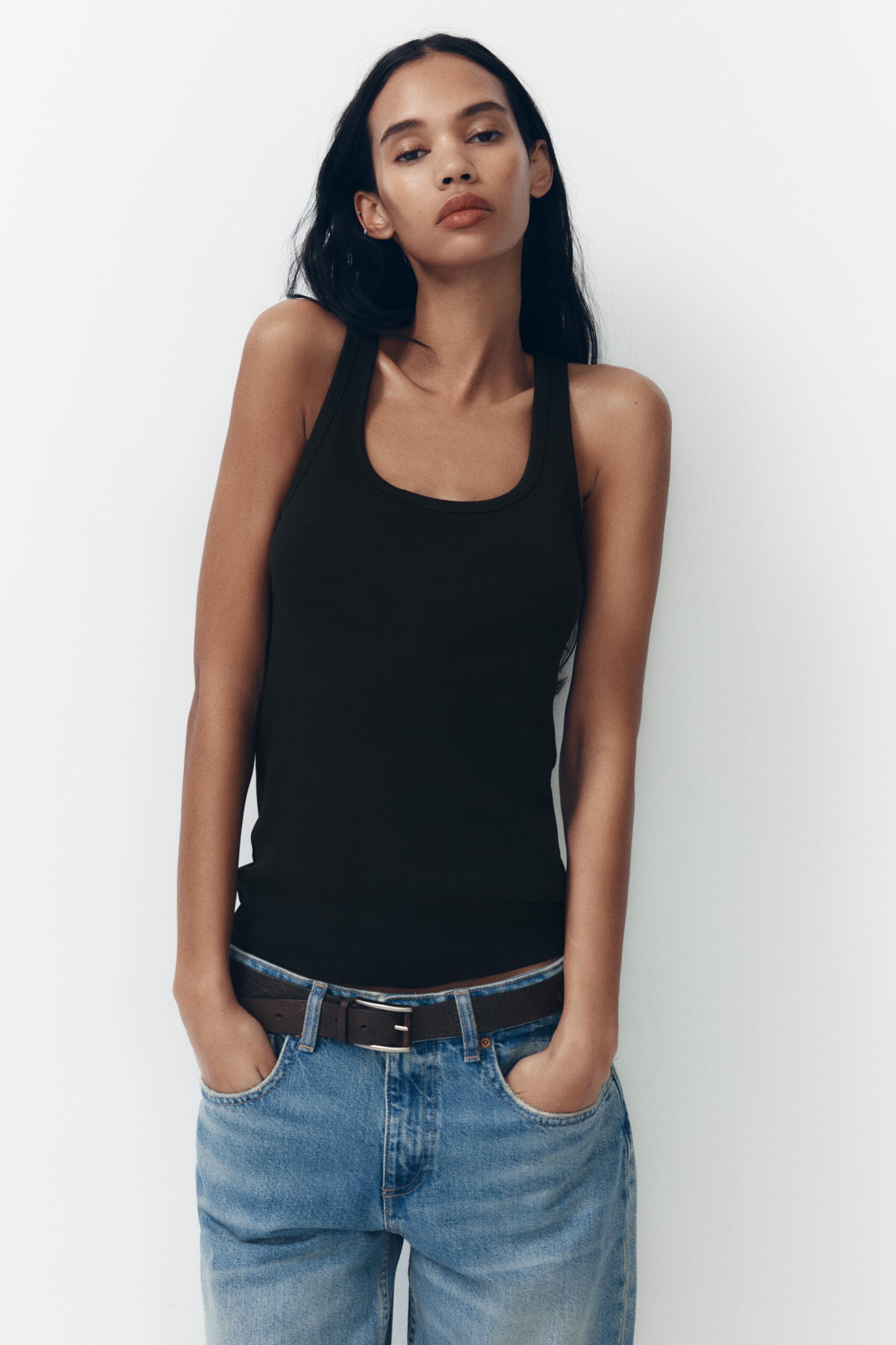 TRF WIDE-LEG MID-RISE FULL LENGTH JEANS | Zara UK