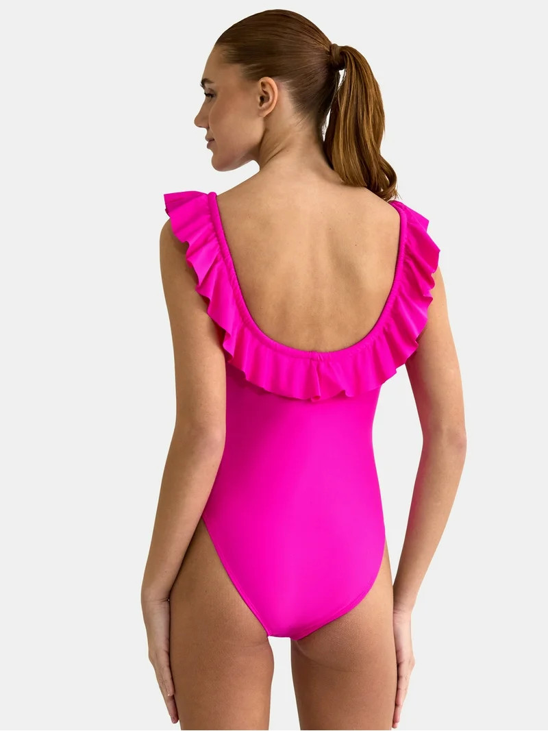 Jessica Simpson Women’s Ruffle One Piece Swimsuit, Sizes XS-XXL - Walmart.com | Walmart (US)