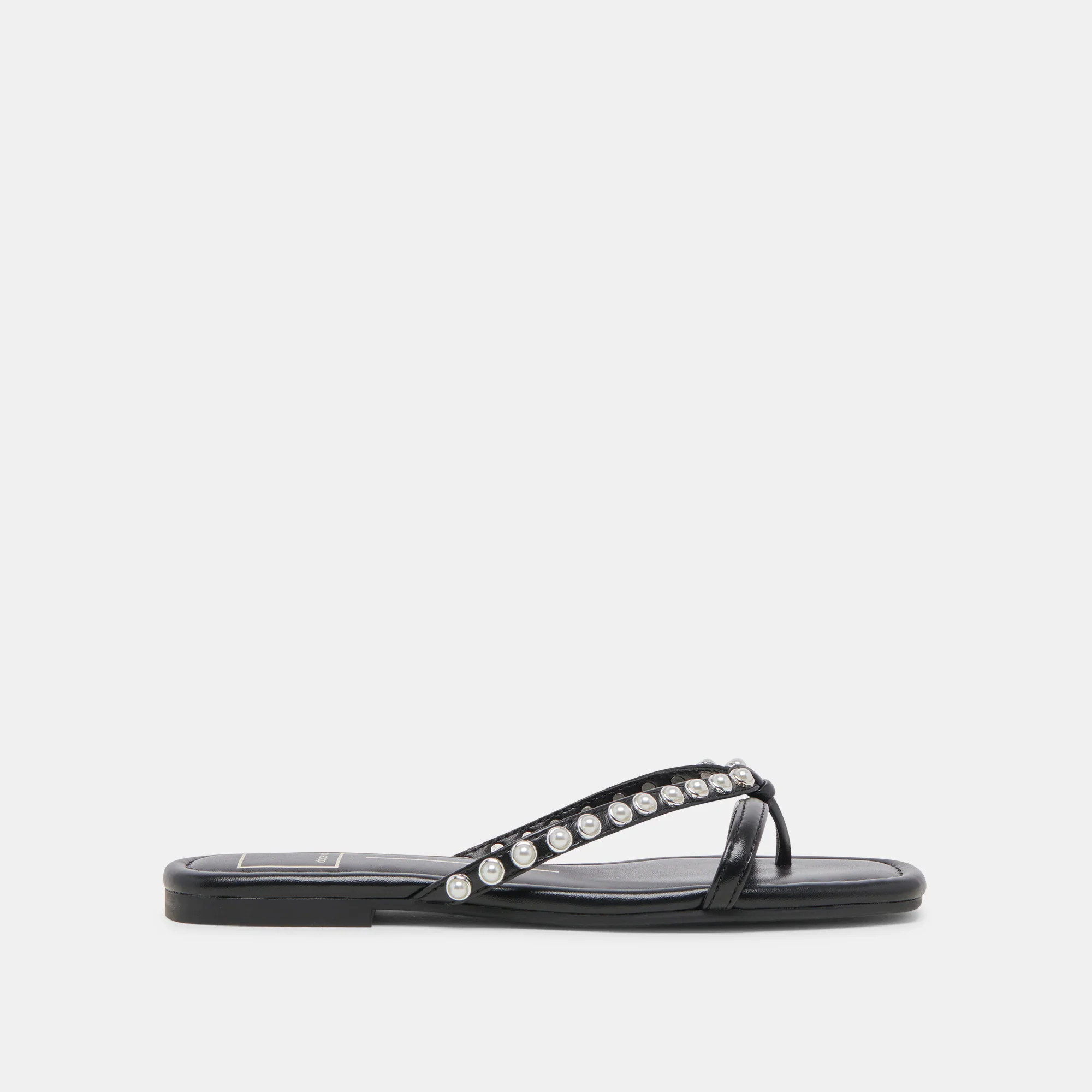 LUCCA PEARL SANDALS BLACK PEARLS | DolceVita.com