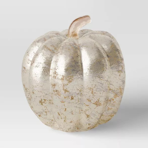 4" x 3.5" Glass Pumpkin Figurine Gold - Threshold™ | Target