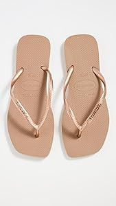 Havaianas Women's Slim Square Logo Pop Up Flip Flops | Amazon (US)