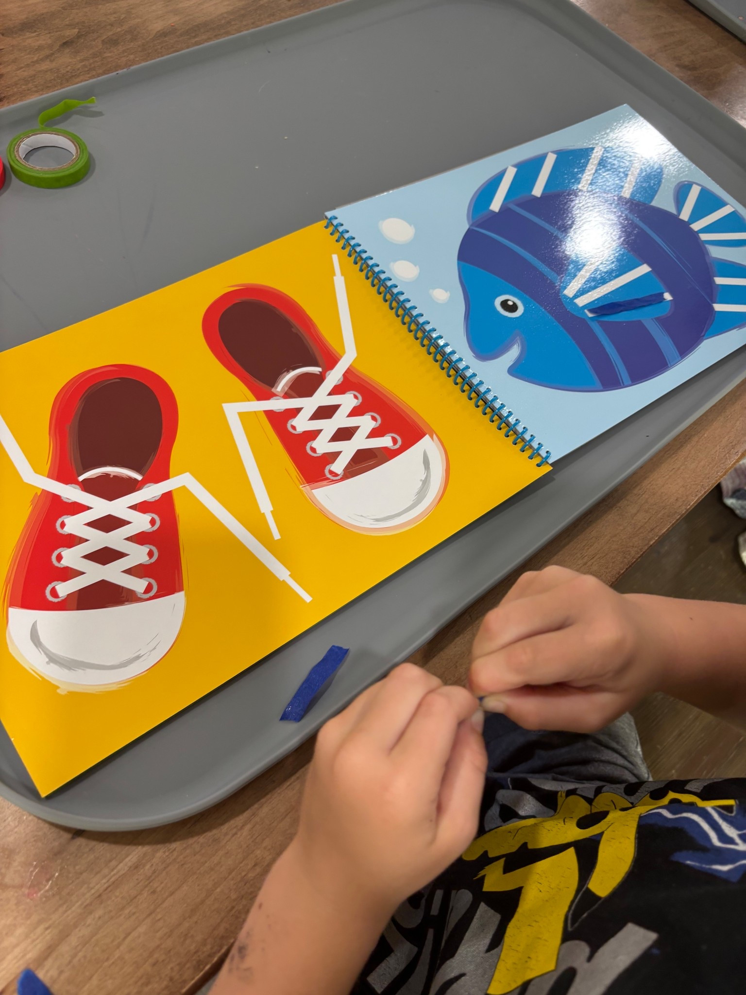 Tape ripping is such an awesome fine motor activity for kids and this one is perfect for on the go and reusing. The pages are super thick so you could take the top off and start over again and again  

#LTKKids #LTKmomlife #LTKTravel