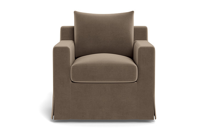 Sloan Slipcovered Swivel Chair | Interior Define
