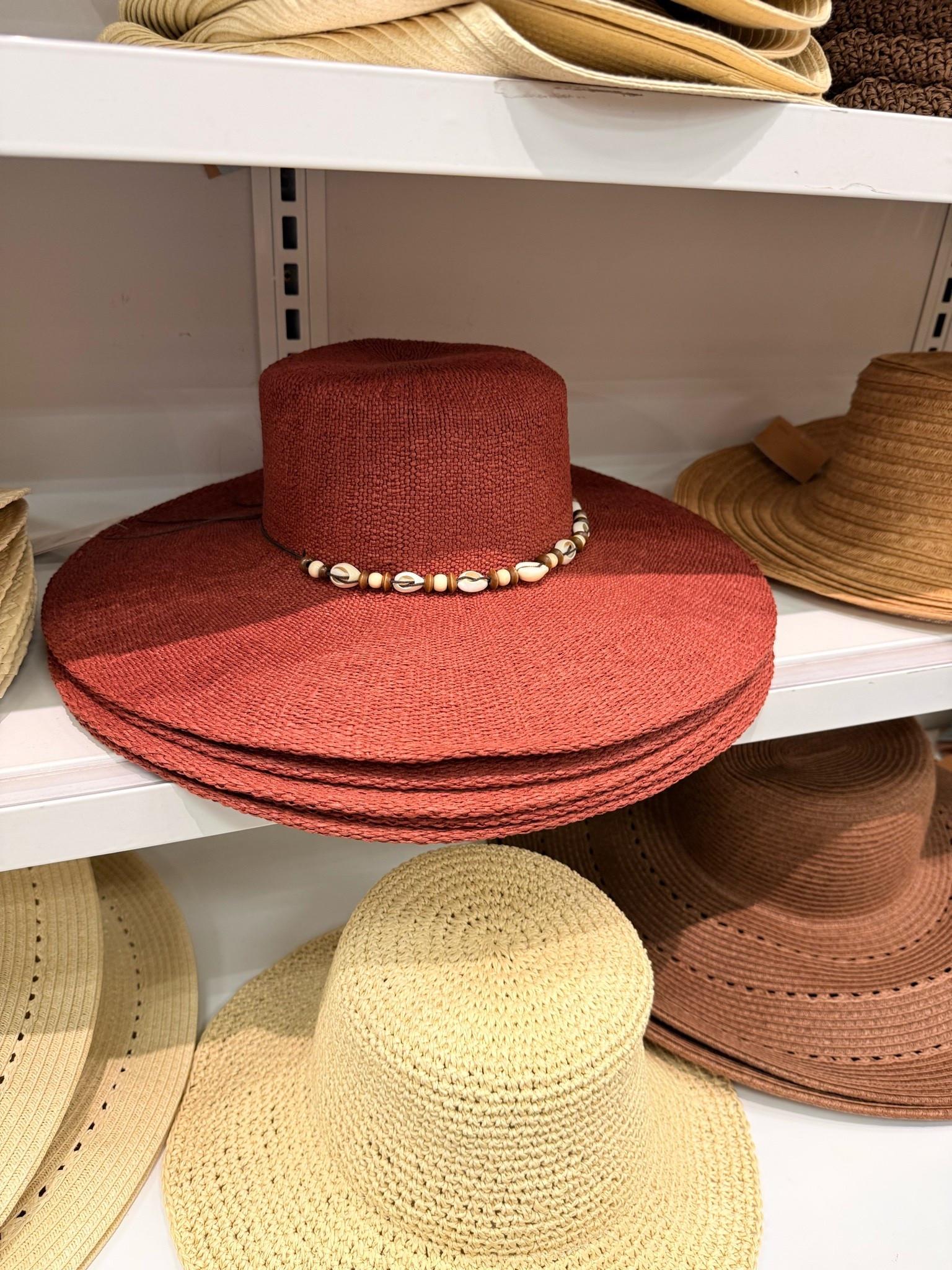 Straw Wide Brim Boater Hat with Shell Detail – Universal Thread™ Burgundy | Target
On clearance for $21 (reg. $28) 🎯

This hat is giving ALL the summer vibes and it’s on CLEARANCE at Target for only $21! 🌊🐚 The burgundy color is so rich and the cowrie shell band? Chef’s kiss 😍 Wide brim = built-in sun protection AND a whole look. This is the hat you wear to the beach, the farmers market, the pool, literally everywhere this summer ☀️ Grab it before it’s gone — limited stock! 🔥

#TargetFinds #TargetStyle #TargetFashion #StrawHat #WideBoaterHat #SummerHat #BeachHat #CowrieShell #ShellDetail #UniversalThread #SummerStyle #SummerOutfit #BeachVibes #VacationStyle #SunHat #HatOfTheDay #FashionFinds #AffordableStyle #ClearanceFashion #ClearanceFinds #SummerFashion2026 #OOTDinspo #BeachReady #ResortStyle #BohoStyle