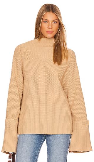 Louise Sweater in Light Camel | Revolve Clothing (Global)