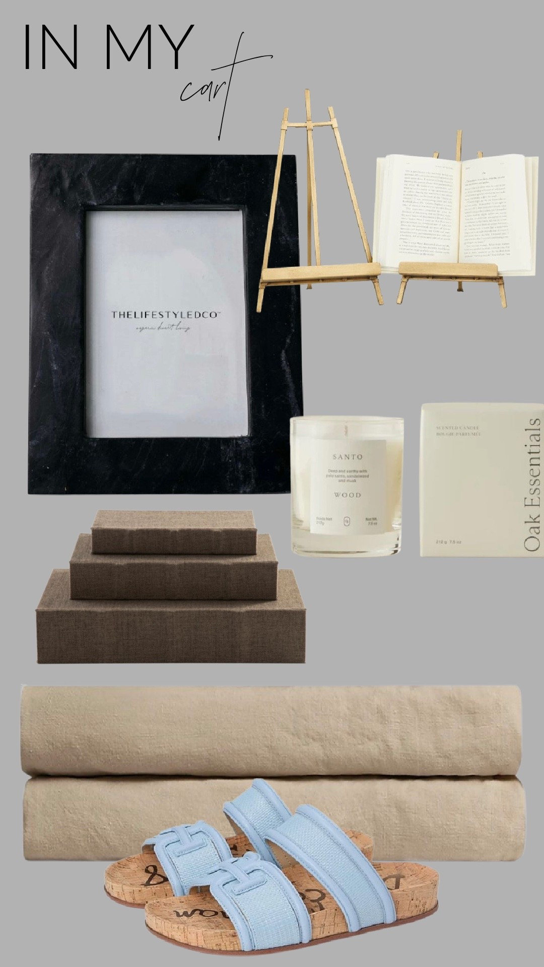 Everything in my cart right now… neutral, cozy, and so good. From the marble frame and styling books to the best smelling candle and easy everyday slides—these are the pieces I’m loving for that layered, lived-in look.

Designer-inspired finds that elevate your home (and everyday) without the high price tag.

#LTKHome #LTKSaleAlert