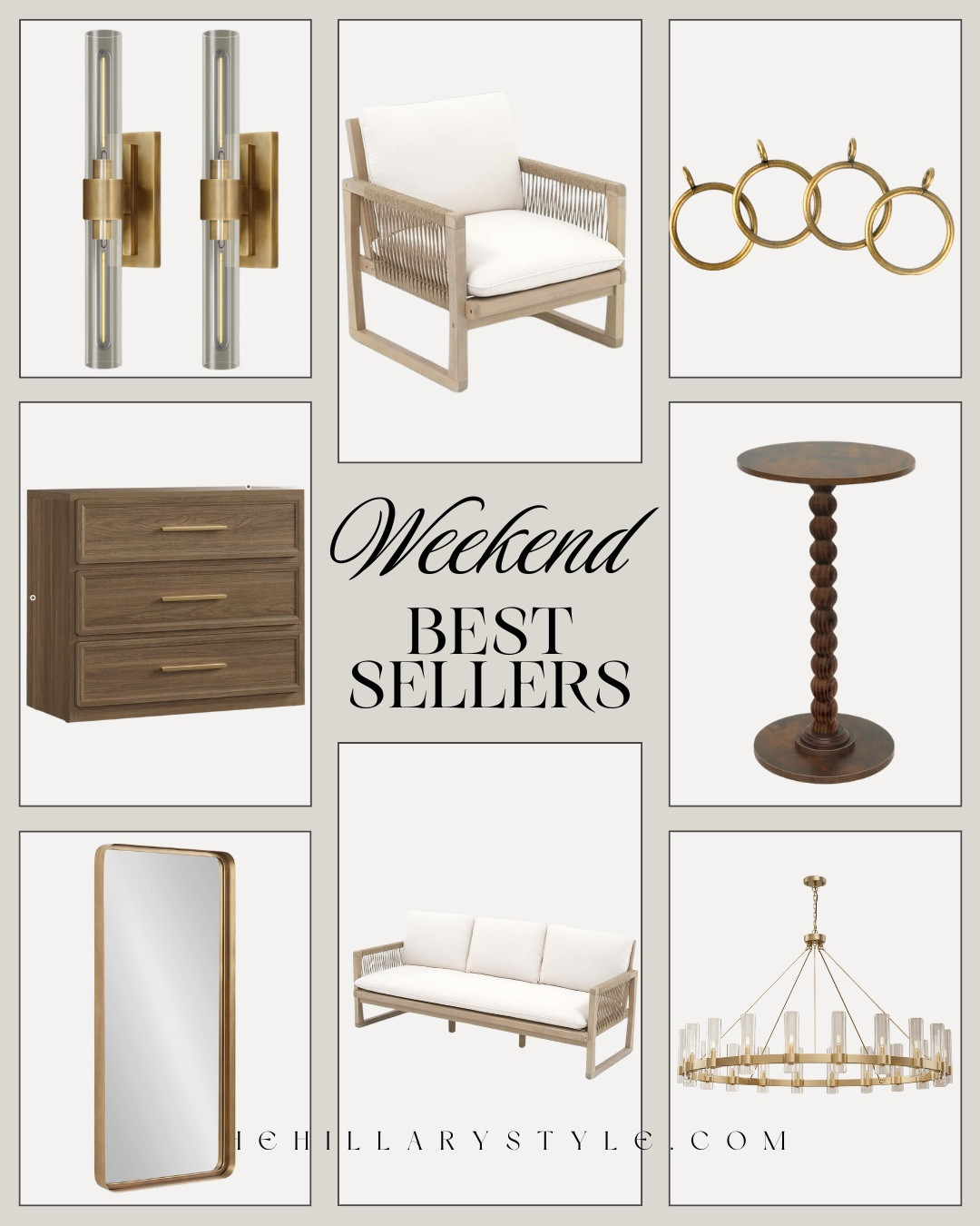 Must Have — WEEKEND BEST SELLERS! These DESIGNER-INSPIRED HOME FINDS have been some of the most popular pieces lately, and it’s easy to see why. From STATEMENT LIGHTING and ELEVATED ACCENT CHAIRS to FLUTED NIGHTSTANDS, GOLD MIRRORS, and TIMELESS SIDE TABLES, these pieces instantly make a space feel styled and high-end. They look like they came from a designer showroom but are actually affordable Amazon finds.

#Amazon #TheHillaryStyle #AmazonHome #WeekendBestSellers #DesignerHomeFinds #LuxuryForLess #ModernOrganicDecor #NeutralHomeStyle #InteriorInspo #AmazonHomeFinds 

 #LTKfitnessgoals #LTKOver40 #LTKHome