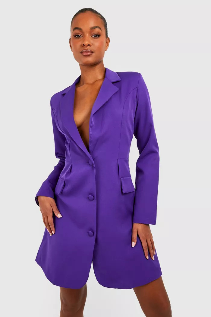 Tall Shaped Waist Blazer Dress | boohoo (US & Canada)