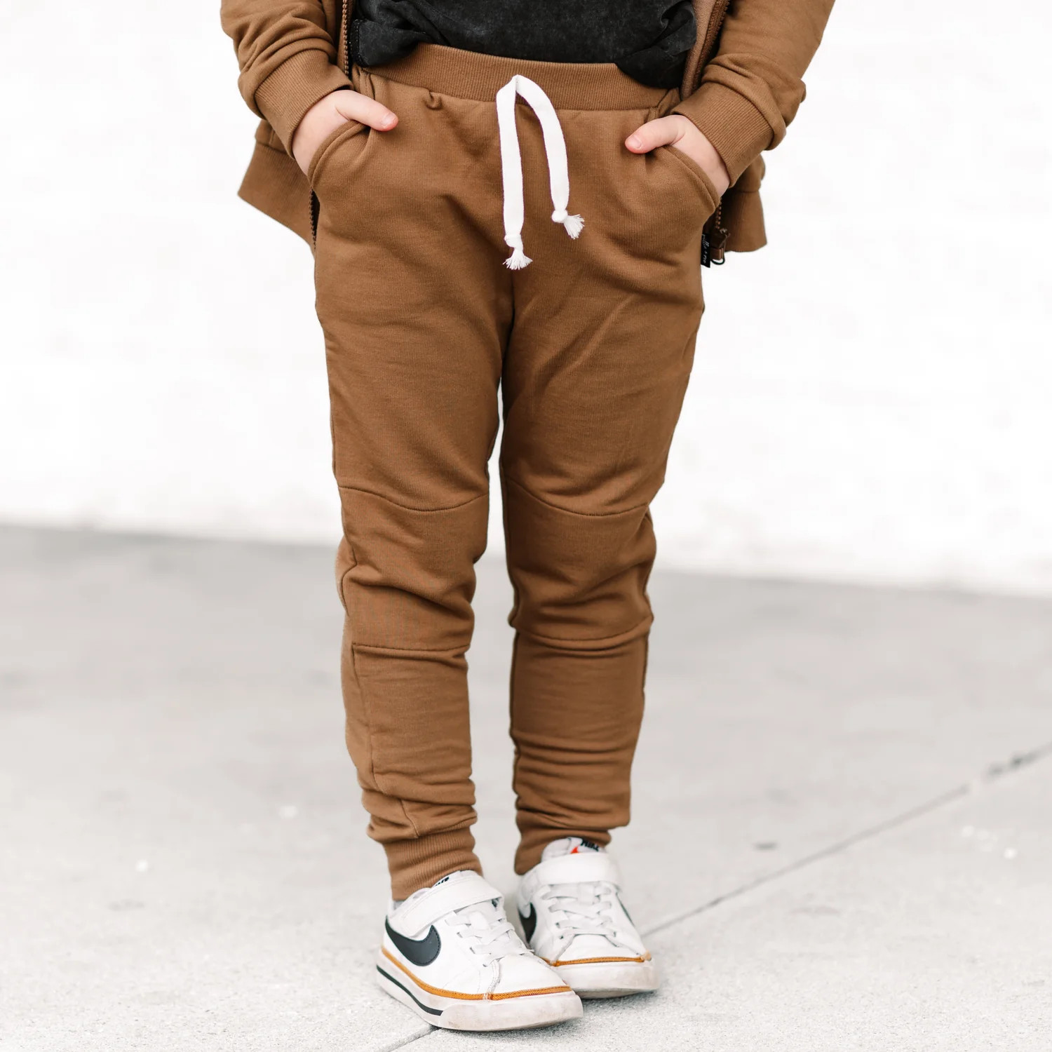 JOGGERS- Mocha Bamboo French Terry | millie + roo