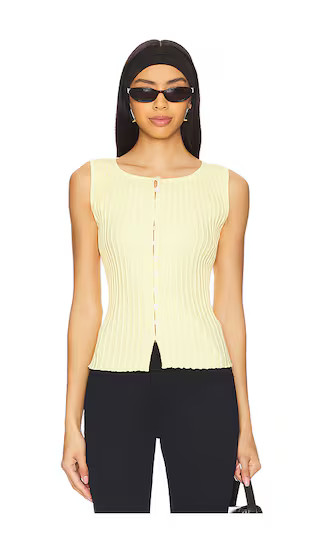 Tilly Vest in Banana Cream | Revolve Clothing (Global)