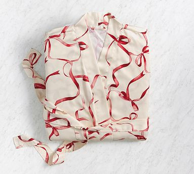 Monique Lhuillier Aubree Bow Robe | Pottery Barn (US)