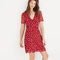 Click for more info about Wrap-Front Mini Dress in Seattle Floral