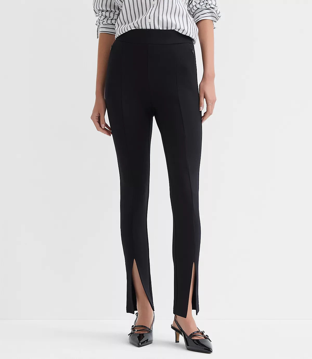 Split Hem Leggings in Ponte | LOFT
