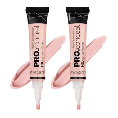 LA Girl HD PRO Conceal Concealer (COOL PINK CORRECTOR) L.A. Smooth & Bendable Formula | Crease Resistant | Natural Coverage (PACK OF 2) | Target