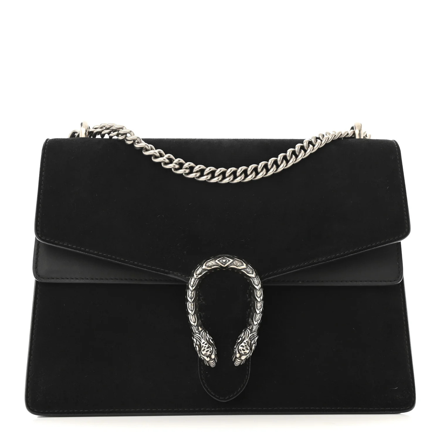 Gucci Suede Medium Dionysus Shoulder Bag Black 1738116 | FASHIONPHILE (US)