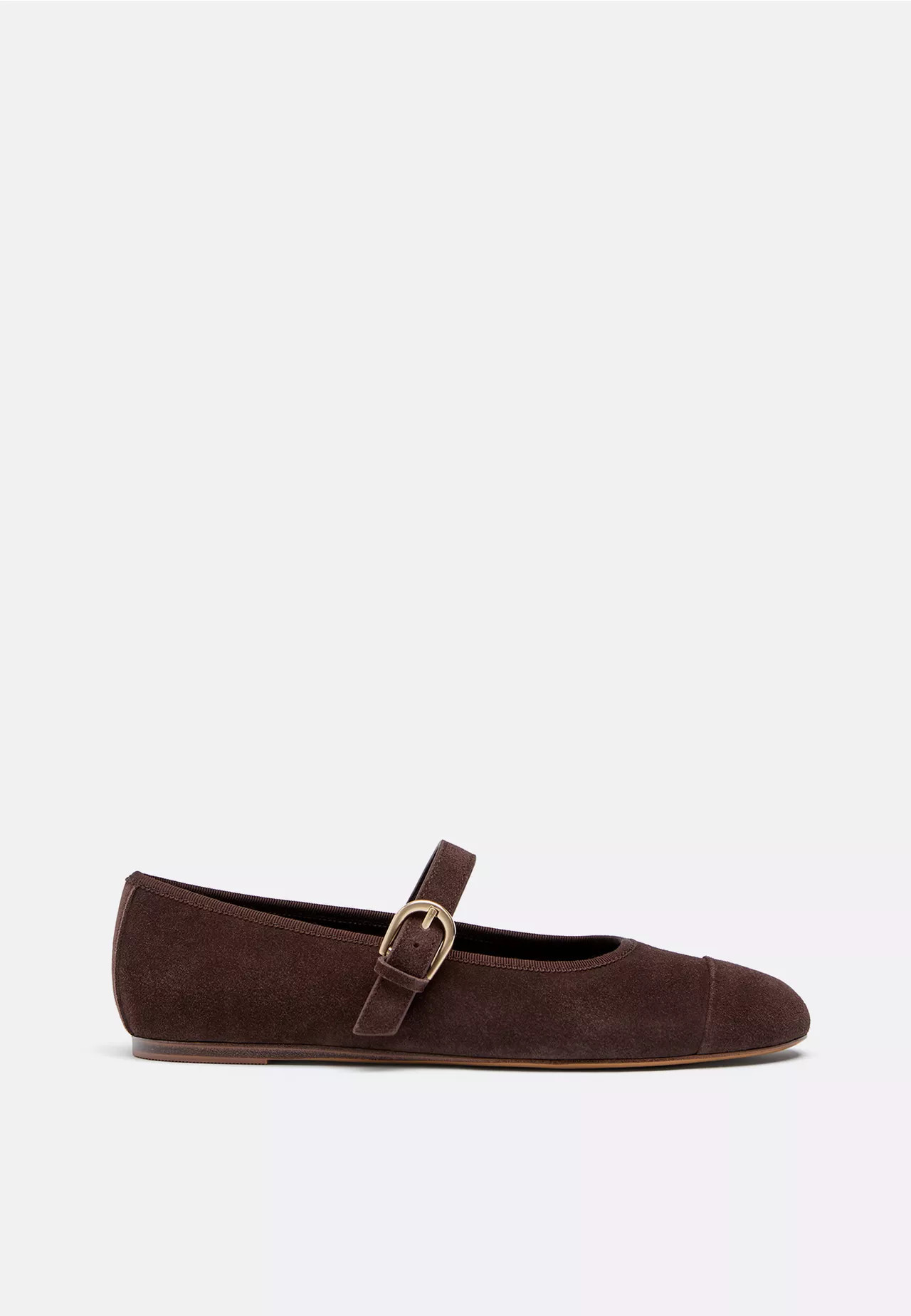 Leather toecap ballerina flats - Women's Leather | Stradivarius United Kingdom | Stradivarius (UK)