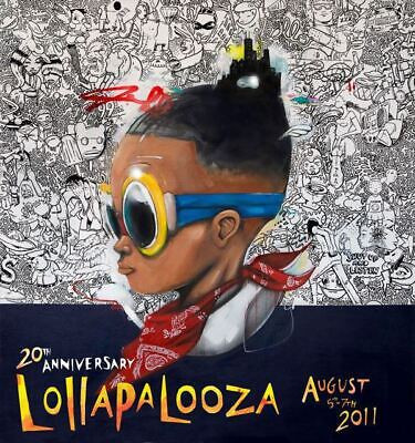 Lollapalooza - 2011 Hebru Brantley Numbered Edition Poster  | eBay | eBay US