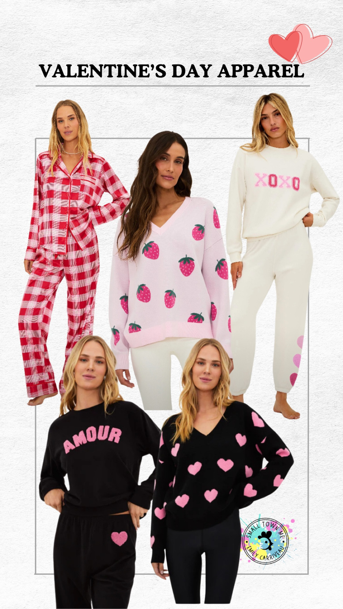 Valentine’s Day pjs and sweaters from beach riot- I wear size small. 

#LTKStyleTip #LTKGiftGuide #LTKSeasonal