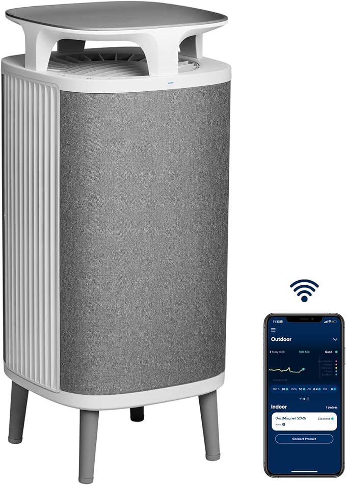 BLUEAIR DustMagnet Tabletop Air Purifier for Small Rooms, HEPASilent Technology, App Enabled ALEX... | Amazon (US)