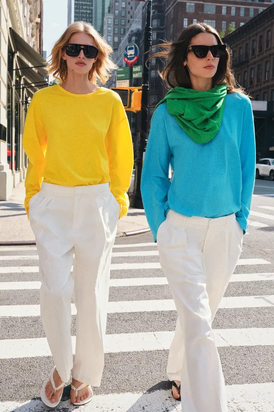 COTTON AND LINEN T-SHIRT | Zara US