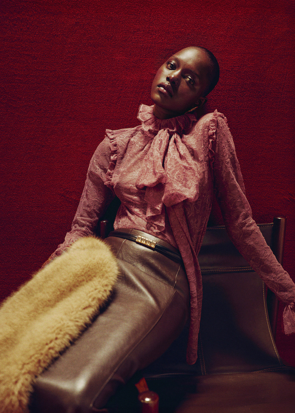 Lace blouse with ruff collar - Women | MANGO USA | Mango (US/MX/AU)