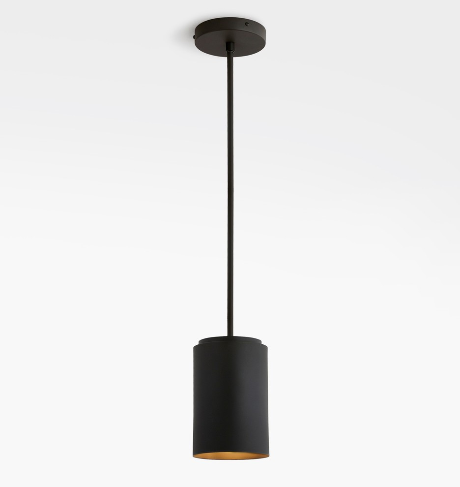 Paige 5" Articulating Flat Cylinder Pendant | Rejuvenation
