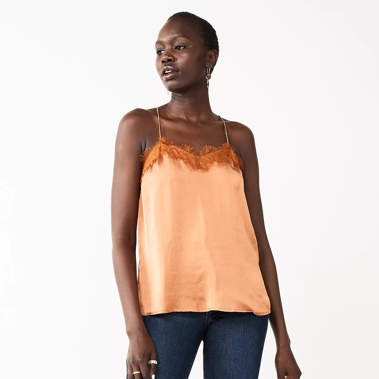 Women's Nine West Lace Trim Cami | Kohl's