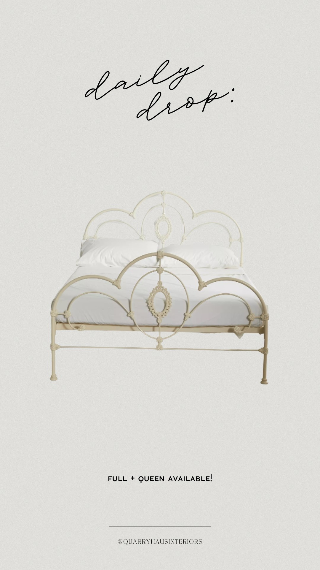 I’m obsessed with how antique this white metal bed feels! With its ornate details, it would be so pretty in a cottage style or french country girls bedroom! 

#LTKHome #LTKKids