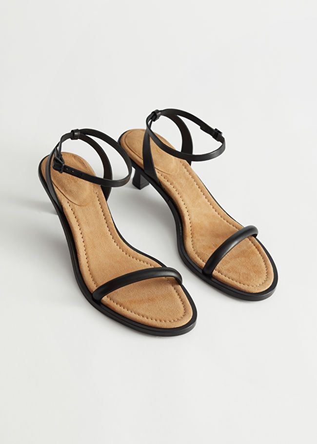 Strappy Kitten Heel Leather Sandals | & Other Stories (EU + UK)