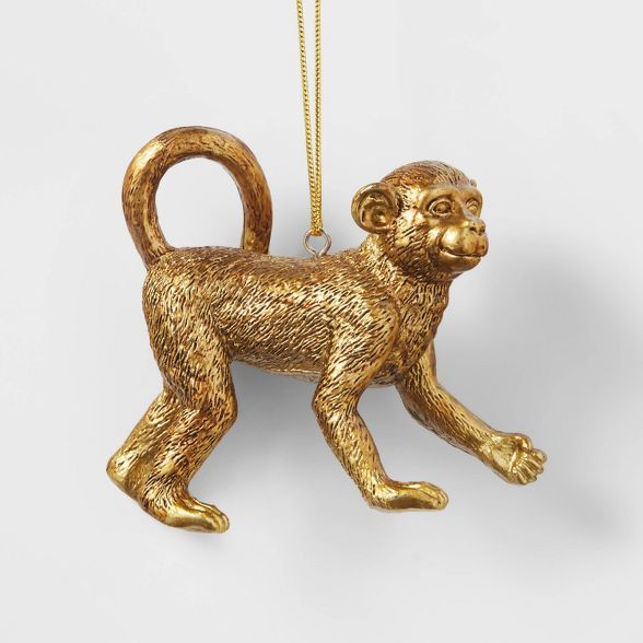 Metallic Monkey Christmas Tree Ornament - Wondershop™ | Target