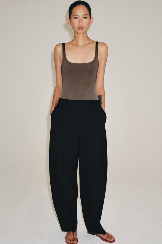 Polyamide Spaghetti Strap Top | Zara US
