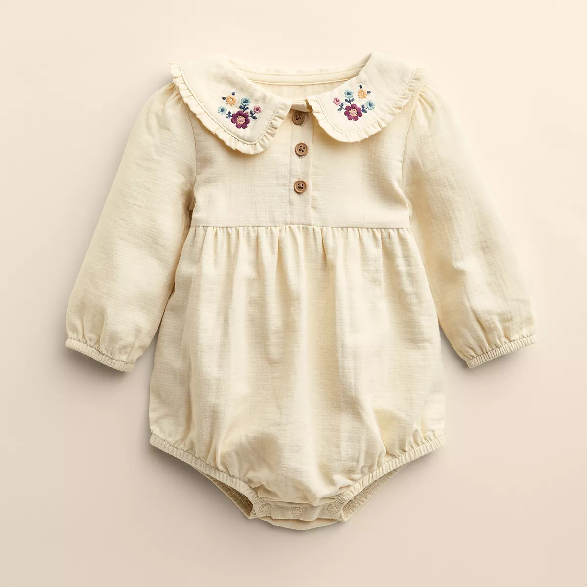 Baby Girl Little Co. by Lauren Conrad Embroidered Bubble Romper | Kohl's