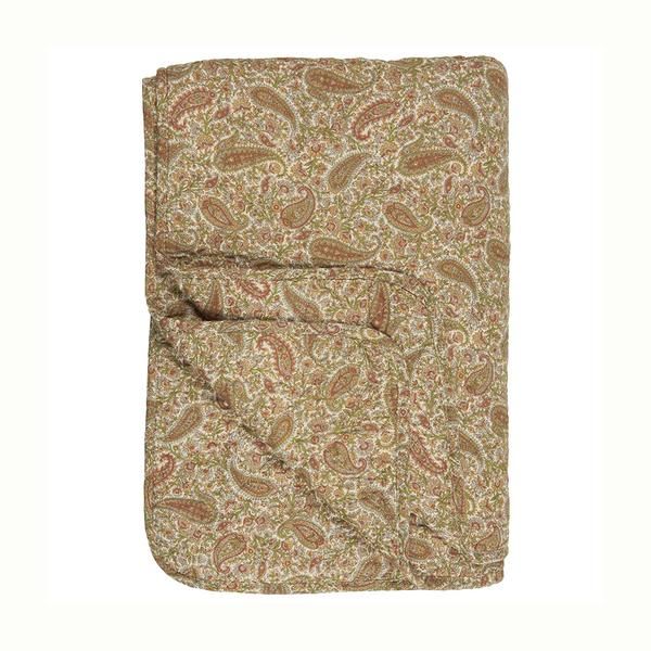 Ib Laursen Rust Mustard Paisley Patterned Quilt 130 X 180 Cm - Trouva | Trouva (Global)