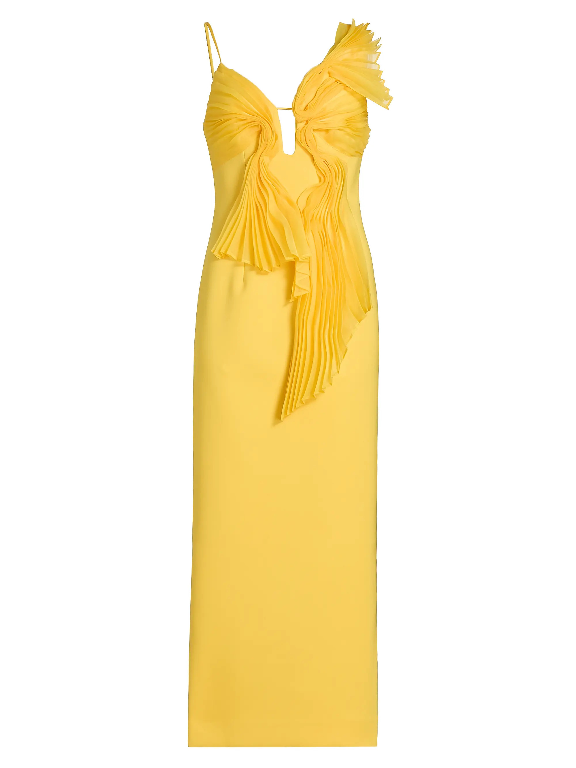 Ellicombe Organza Pleat Midi-Dress | Saks Fifth Avenue