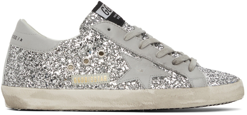 SSENSE Exclusive Glitter Superstar Sneakers | SSENSE