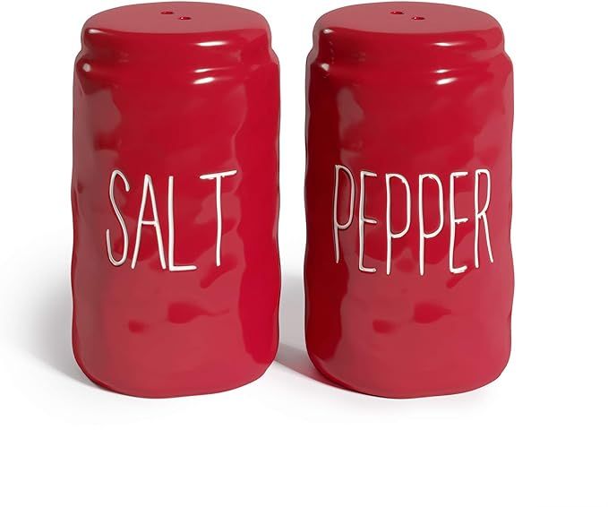 Barnyard Designs Salt and Pepper Shaker Set, Ceramic, Novelty Farmhouse Salt and Pepper Holders, ... | Amazon (US)