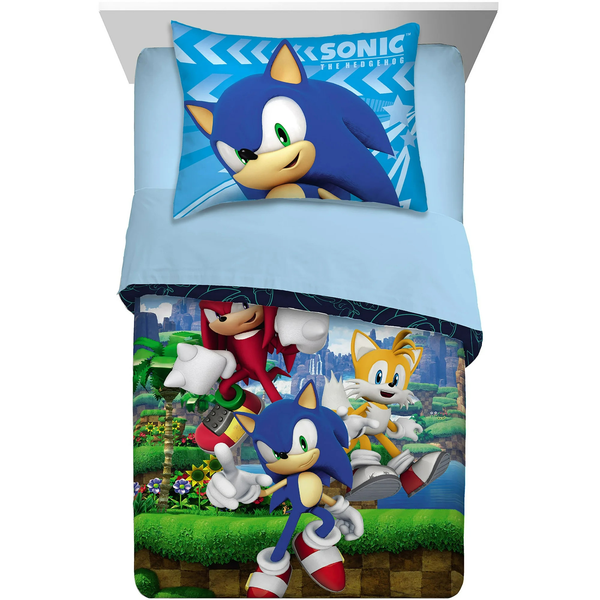 Sonic Kids 2-Piece Twin/Full Comforter Set, Reversible, Microfiber | Walmart (US)