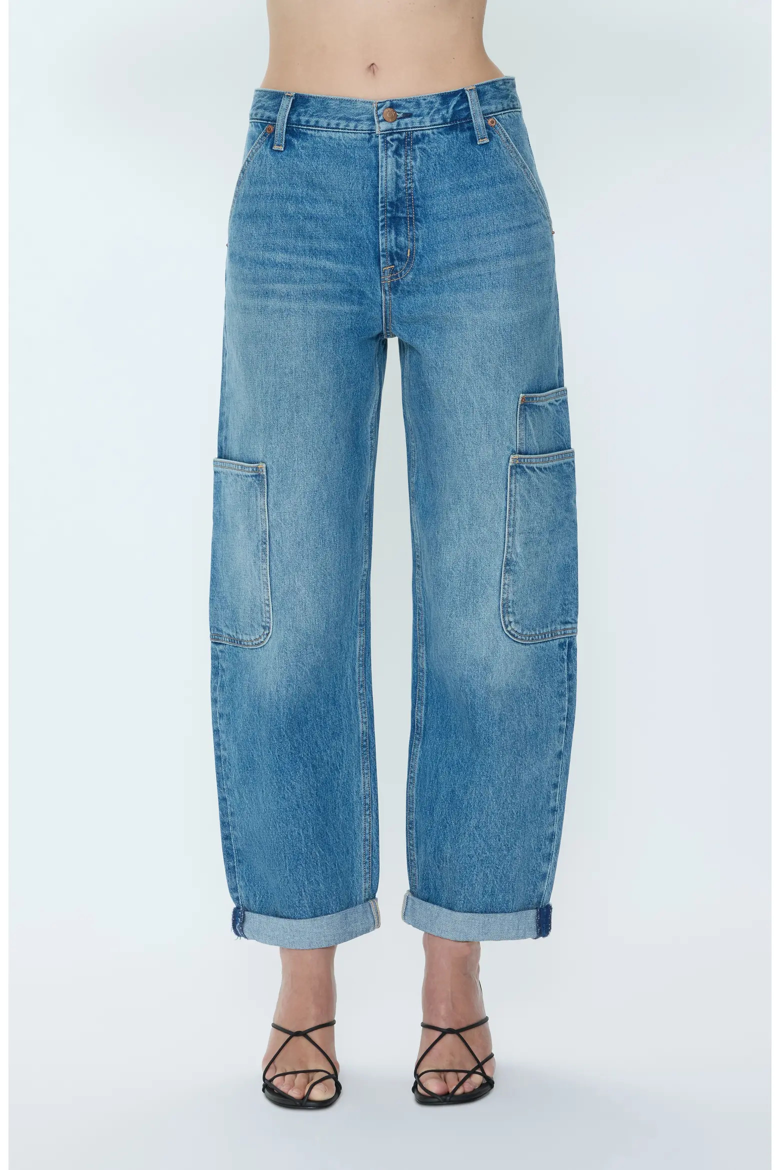 Sonny Ankle Straight Leg Cargo Jeans (Women) | Nordstrom | Nordstrom