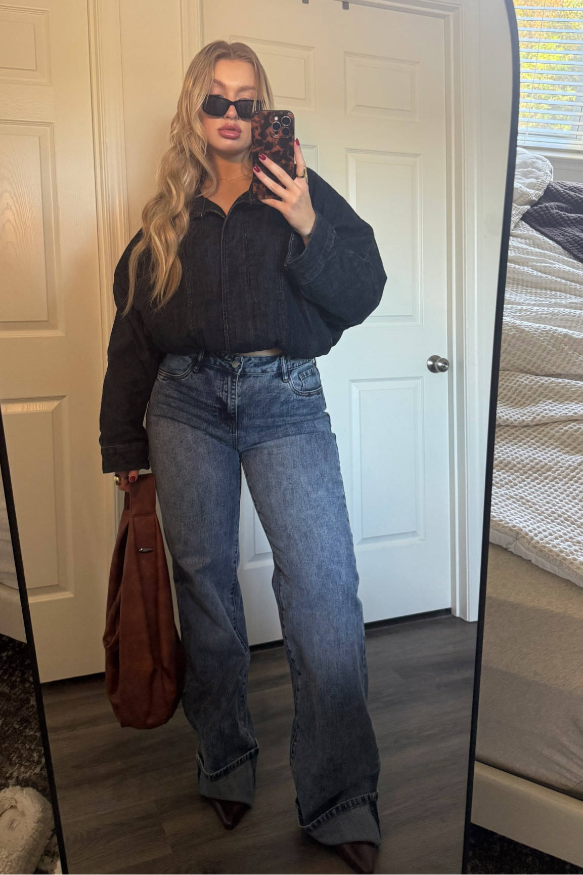 The jacket I cannot link but it’s Zara (TRF BATWING SLEEVE DENIM JACKET) pants are from Fashion Nova (TALL ON MY RADAR CUFFED JEANS) 

#LTKStyleTip #LTKFindsUnder100