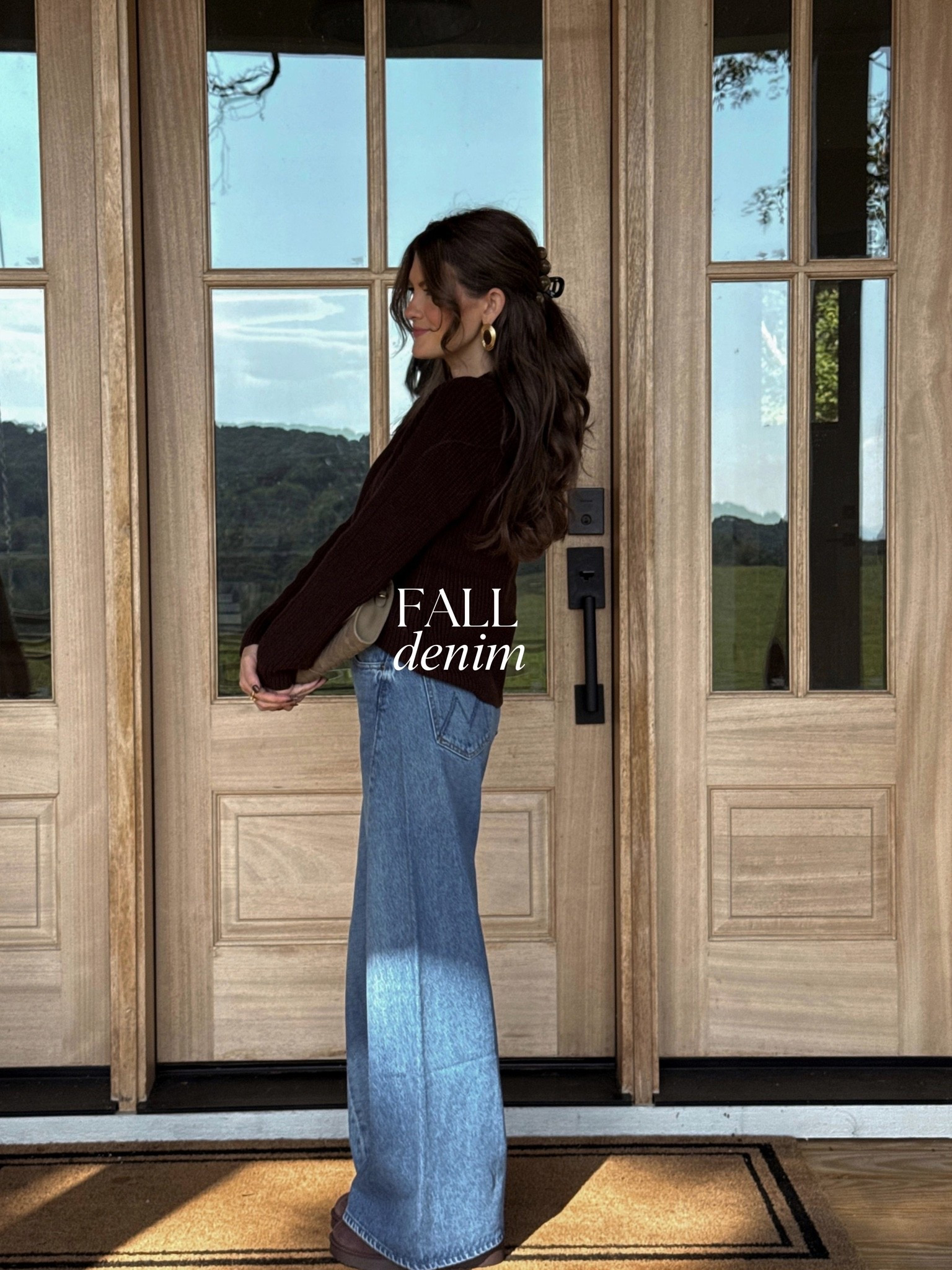 A classic sweater and denim that you need in your closet this season 🤎 styled with my go to Amazon accessories

#LTKootd #LTKmomlife #LTKSeasonal