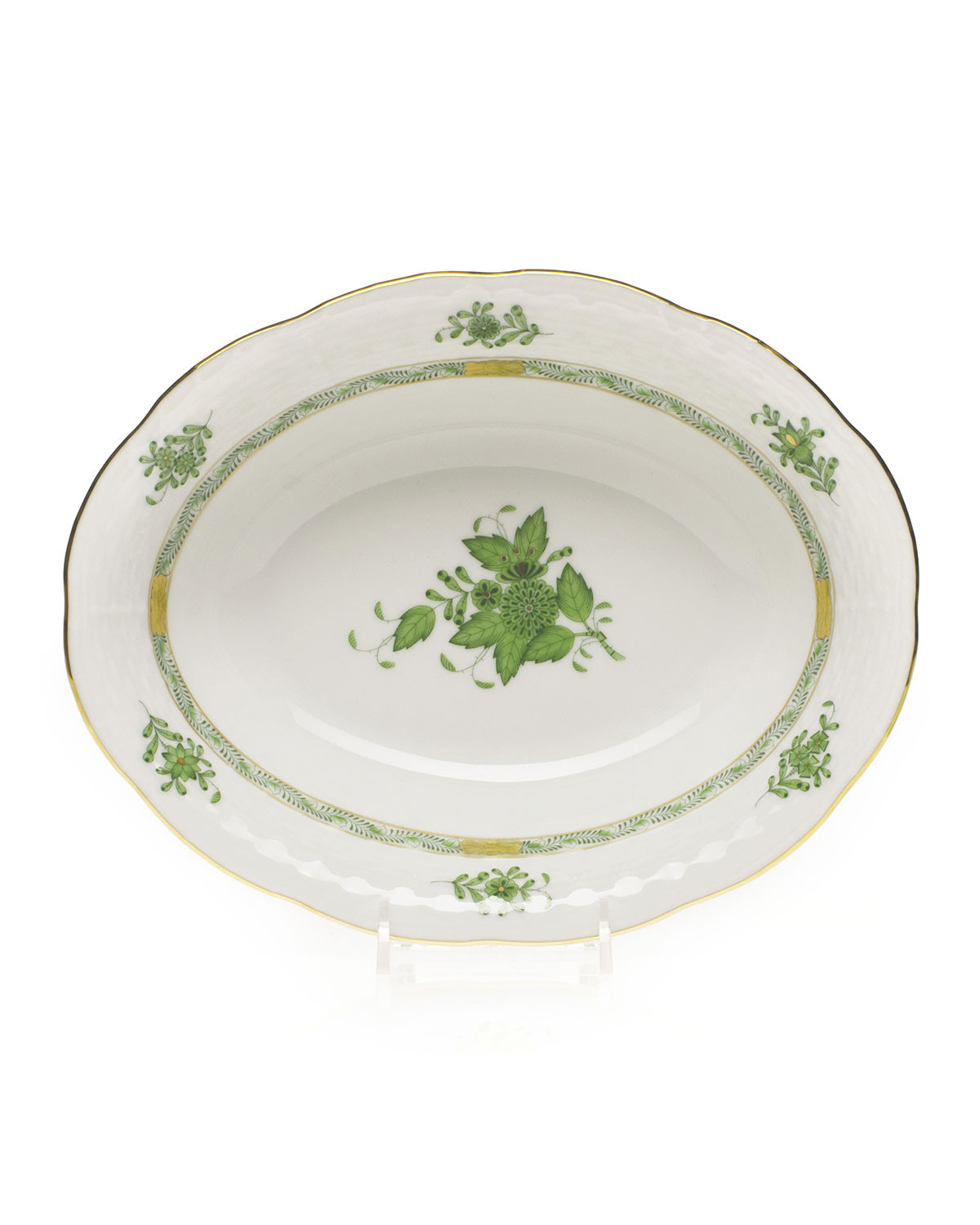 Chinese Bouquet Oval Vegetable Serving Bowl | Neiman Marcus