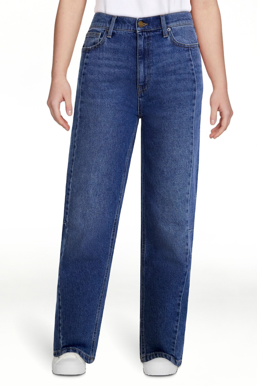 Scenario Women's and Women's Plus High Rise Barrel Jeans, 26", 28" Inseam, Sizes 0-28W | Walmart (US)