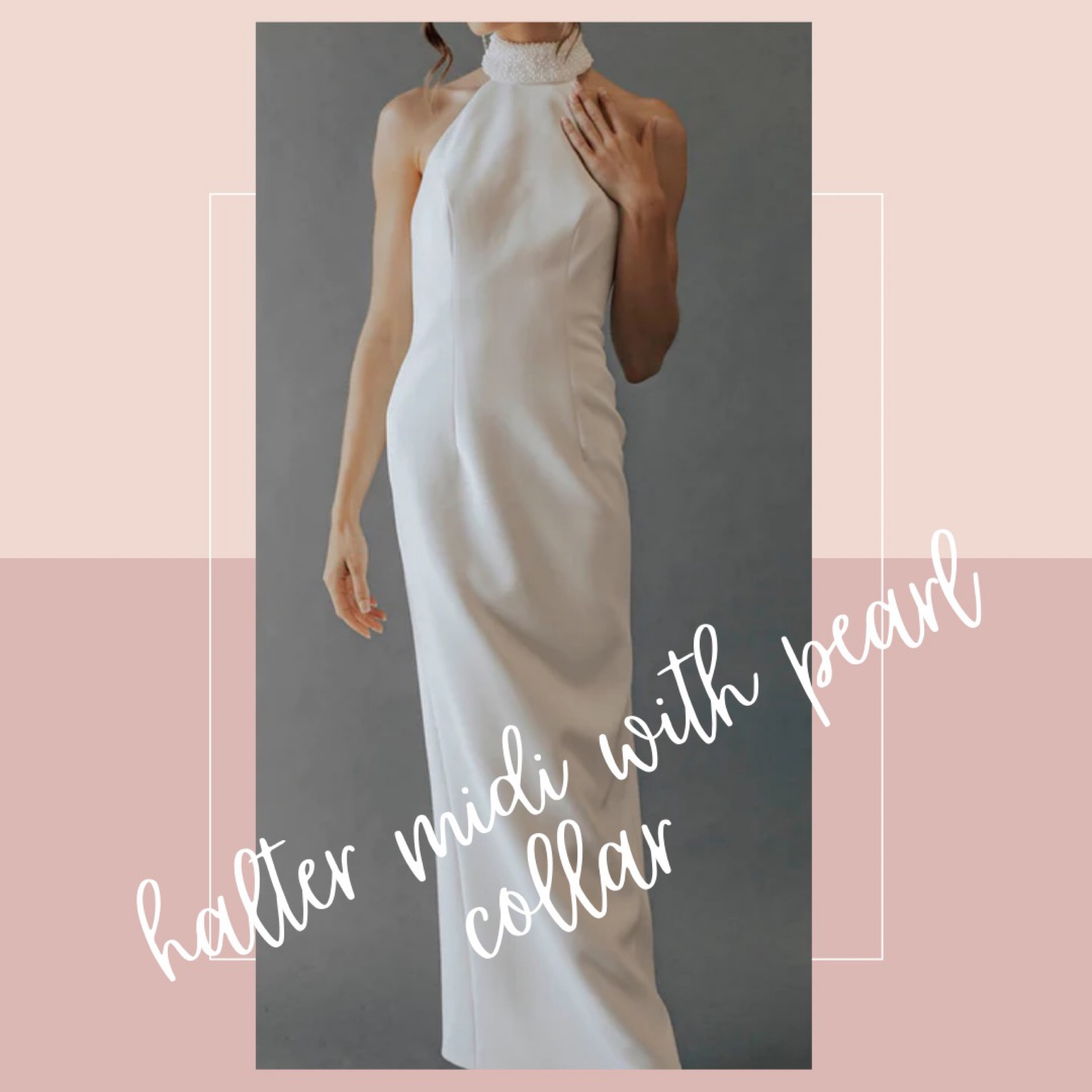 Sleek Pearl collar sheath white dress - this is such a showstopper!! 

#LTKwedding #LTKstyletip