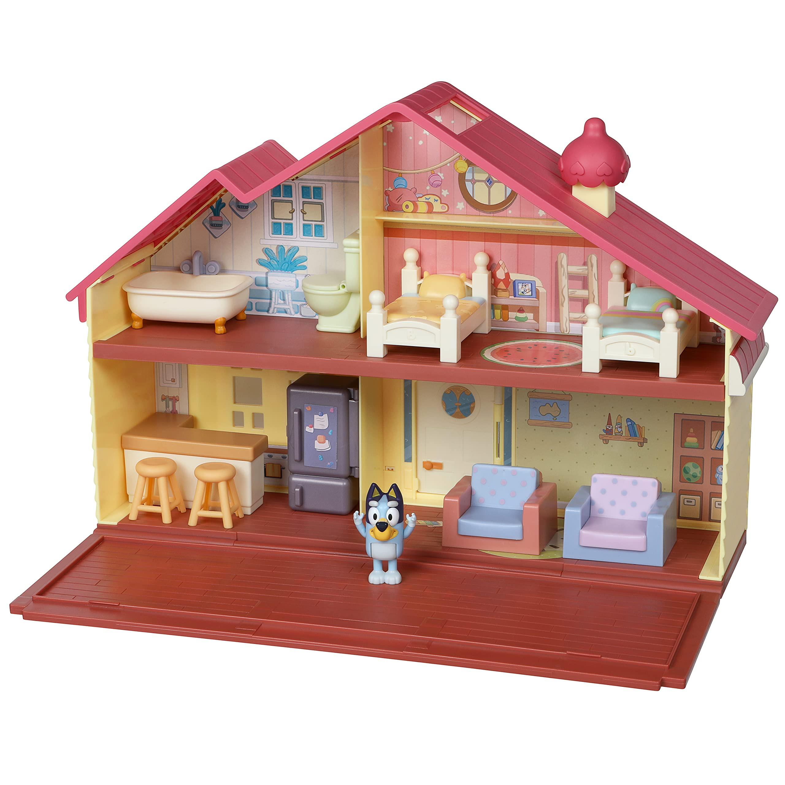 Bluey Family Home Playset with 2.5" poseable Figure | Amazon (US)