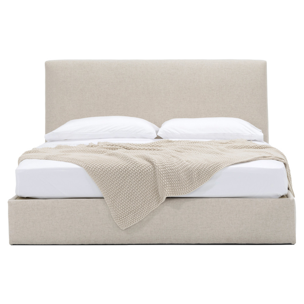 Verellen Aimee Cleary White Bed - King | Kathy Kuo Home