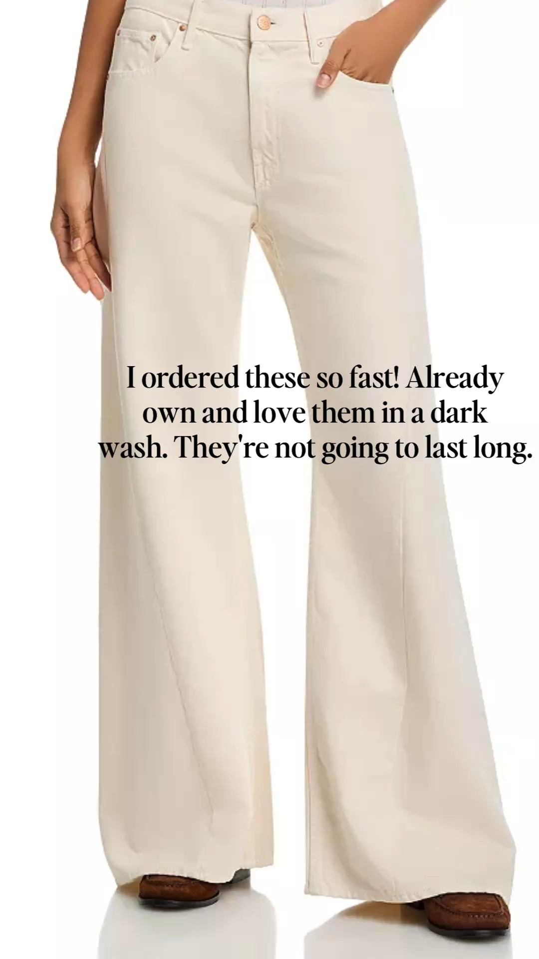 A great pair of wide leg jeans for spring/summerr