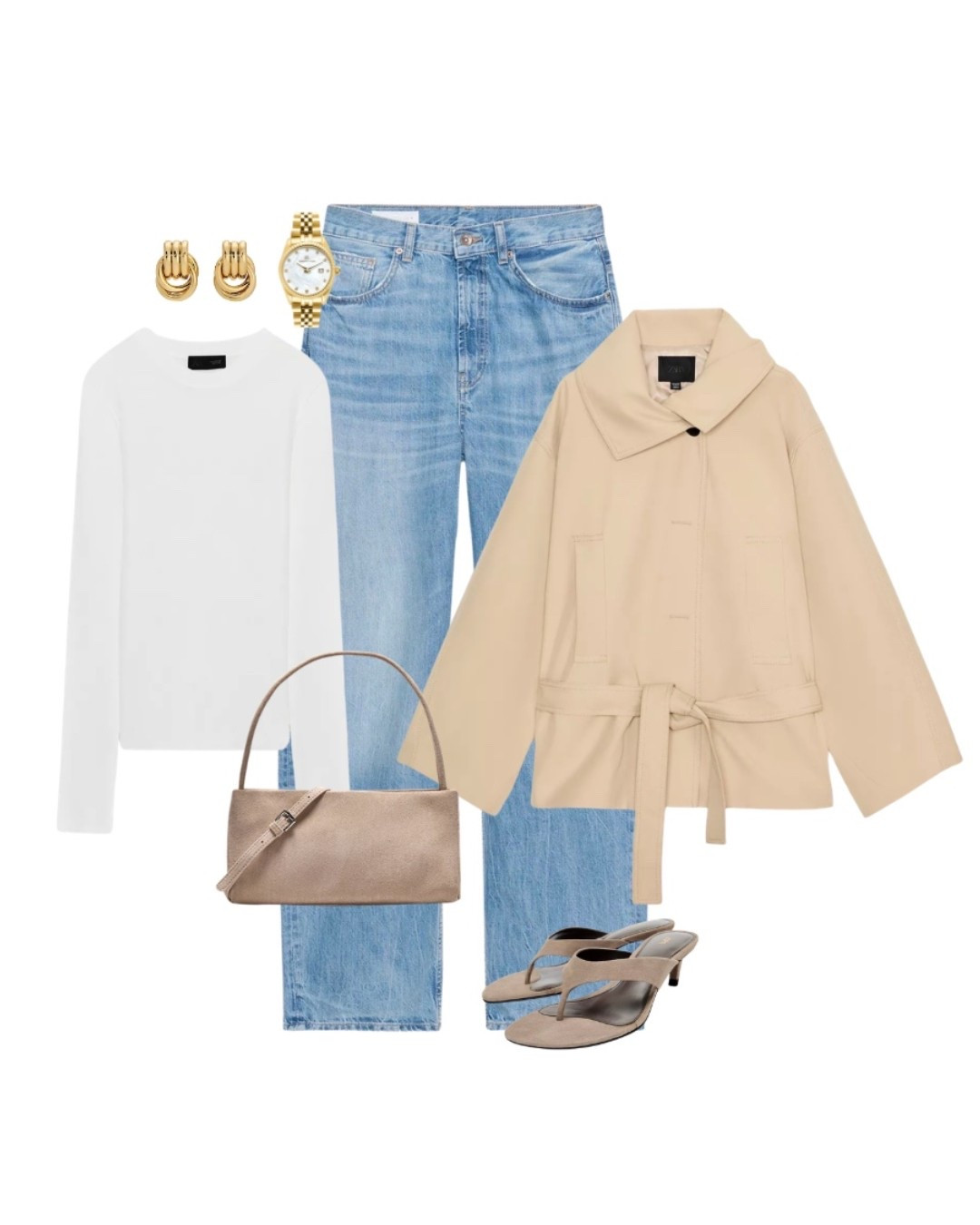Spring lunchin’ 🥂 
Trench 
Zara jeans
Light blue jeans 
Spring outfit 
Suede heels 
Gold jewellery
Brunch 
Date day 

#LTKjeans #LTKspring #LTKuk